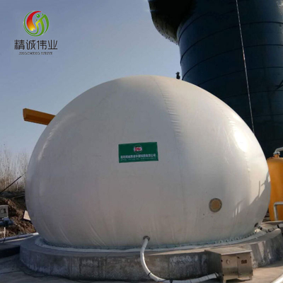 저장 가스 혐기성 반응을 위한 UV 저항하는 두 배 막 Biogas 홀더