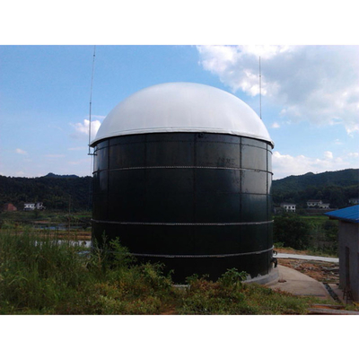 온도 Range-30℃~+70℃ 두 배 막 가스 홀더에 의하여 주문을 받아서 만들어지는 크기