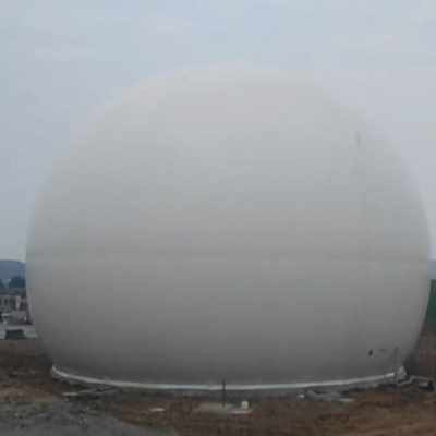 저장 가스 혐기성 반응을 위한 UV 저항하는 두 배 막 Biogas 홀더