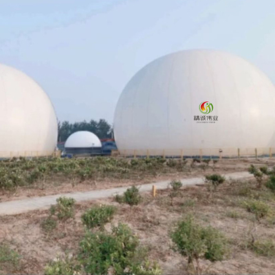 저장 가스 혐기성 반응을 위한 UV 저항하는 두 배 막 Biogas 홀더