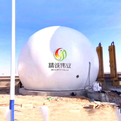 온도 Range-30℃~+70℃ 두 배 막 가스 홀더에 의하여 주문을 받아서 만들어지는 크기